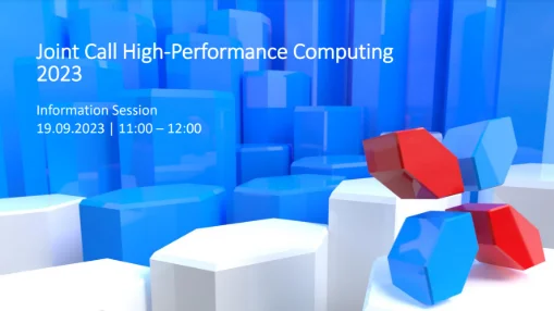 Joint Call High Performance Computing: Information Session